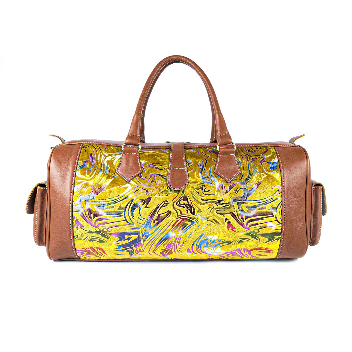 Leather Aurora Kilim Travel Bag