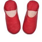 Moroccan Leather Slipper Orange Color - marrakechcraft