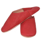 Moroccan Leather Slipper Orange Color - marrakechcraft