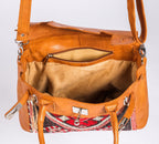 Premium Set of 3 Leather Kilim Travel Bags - Unique and Stylish