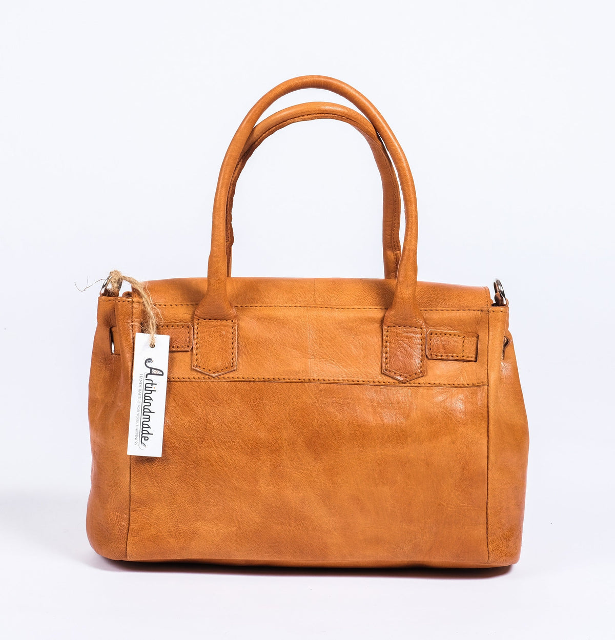 Women's Leather Tote Bag - Bohemian Style with Crossbody Sling Bag