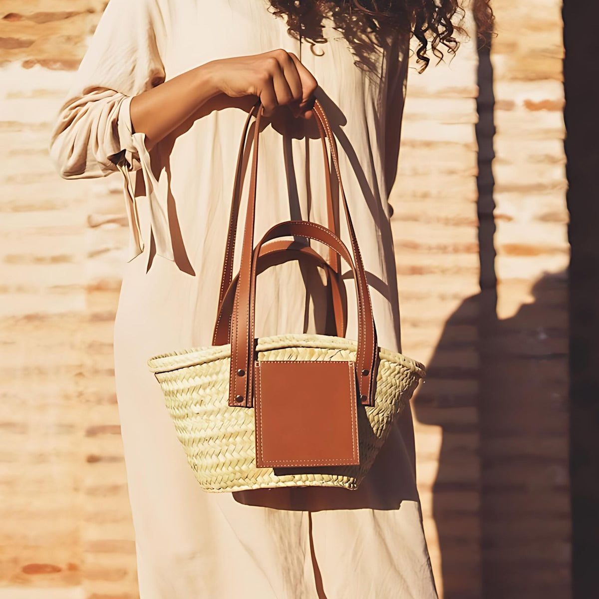 A Touch Of The Tropics, Artisan-Made Woven Palm Leaves Summer Bag