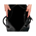 Leather Duffle Bag, Weekender Black Leather Travel Bag
