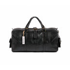 Leather Duffle Bag, Weekender Black Leather Travel Bag