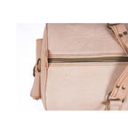 Leather Duffel Bag, Weekender Natural Leather Travel Bag