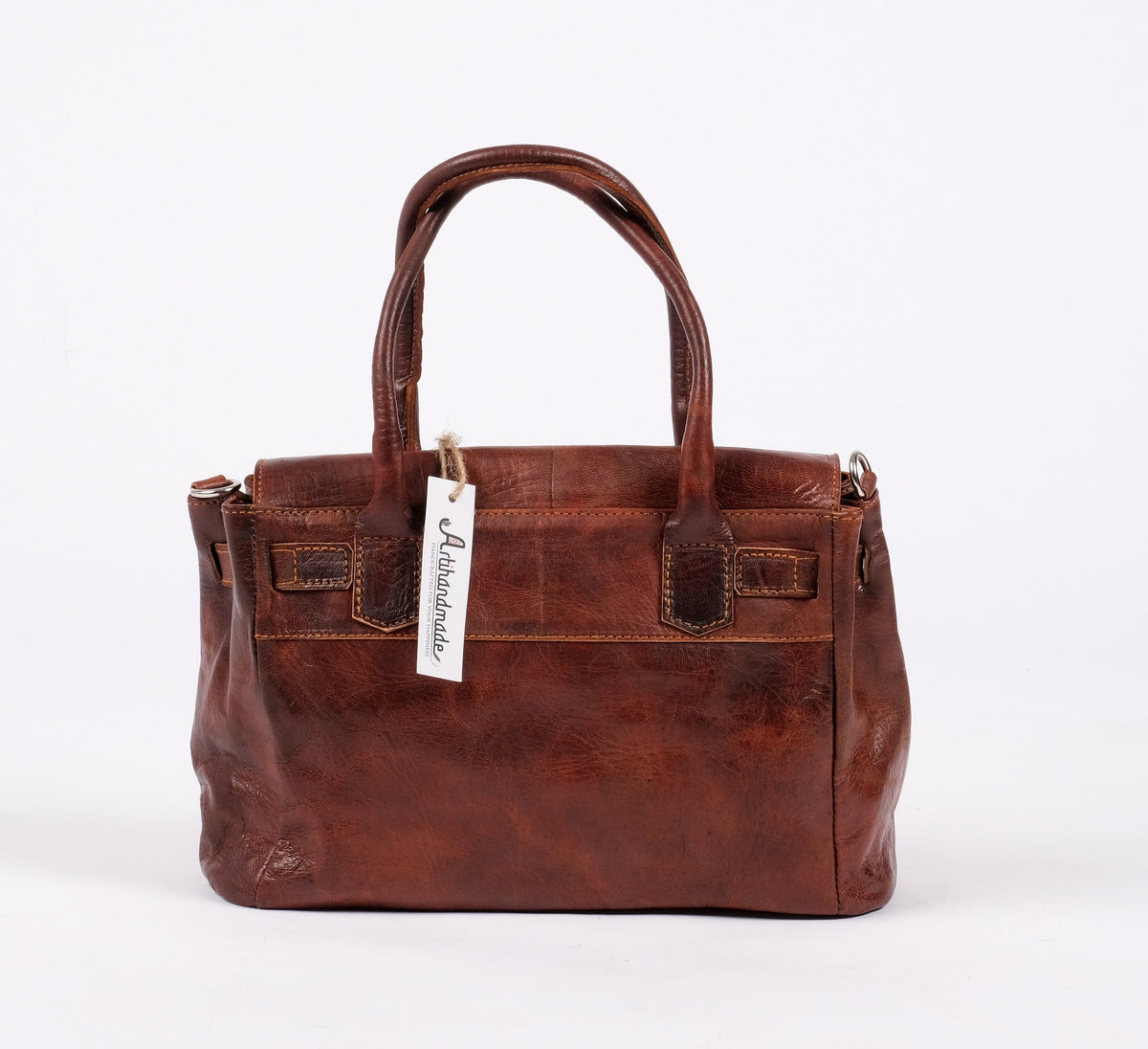 Women's Leather Tote Bag - Bohemian Style with Crossbody Sling Bag