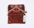 Premium Set of 3 Leather Kilim Travel Bags - Unique and Stylish