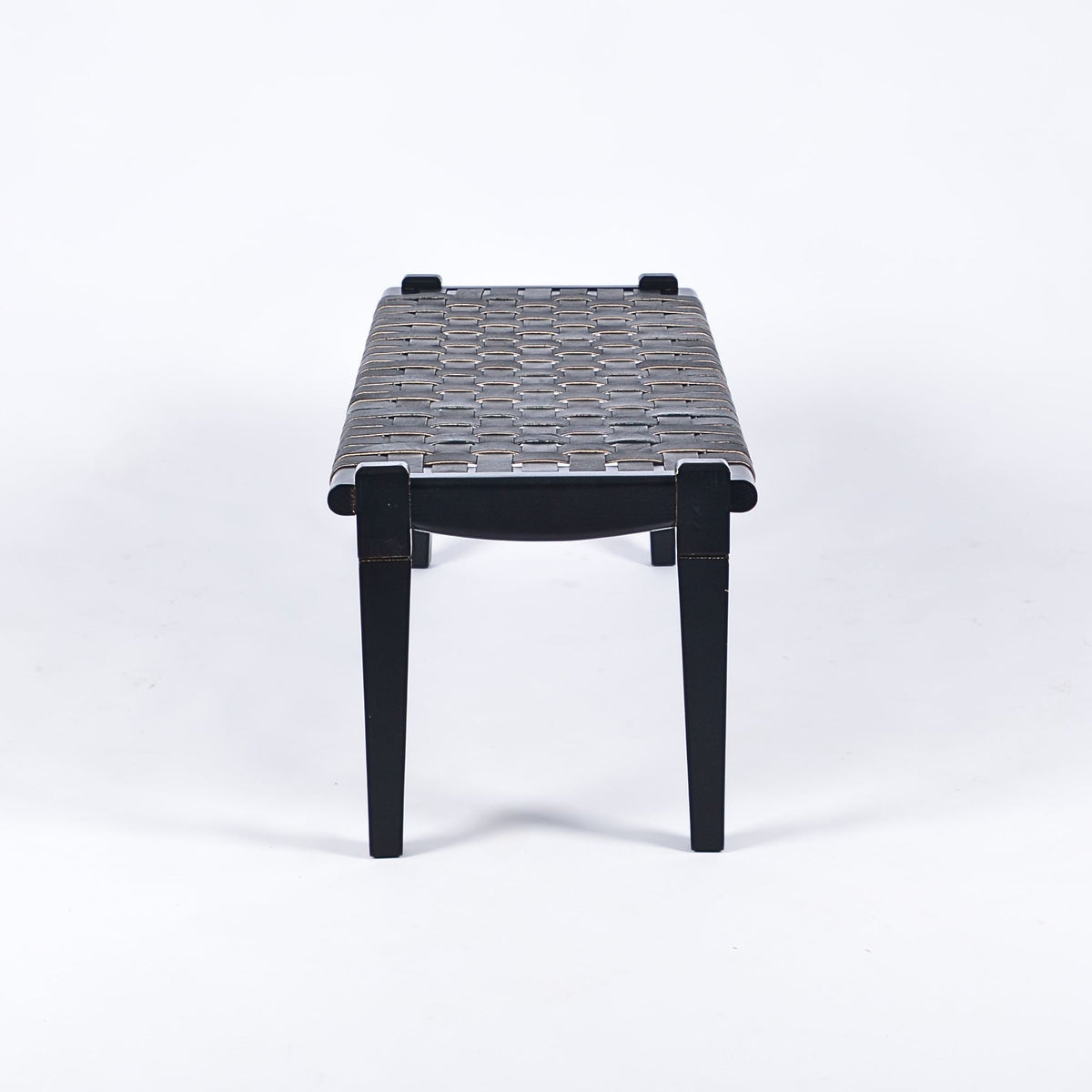 Strap Leather Black Bench