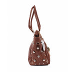 The Sun Leather Tote Bag - Brown, Natural, Cognac