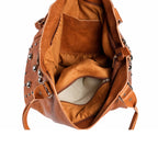 The Sun Leather Tote Bag - Brown, Natural, Cognac