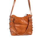 The Sun Leather Tote Bag - Brown, Natural, Cognac