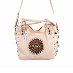 The Sun Leather Tote Bag - Brown, Natural, Cognac