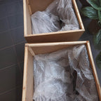 wooden box protection counter stools