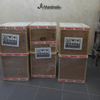 wooden box protection counter stools kitchen