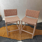 Sleek modern wood stool by Artihandmade®, designed for contemporary spaces.