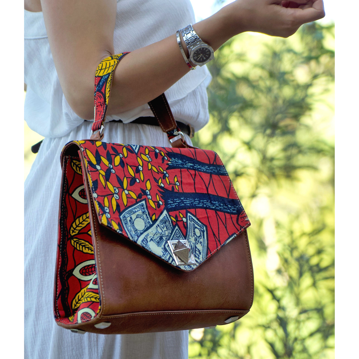 Boho Women's Handbag with 2 Adjustable Straps