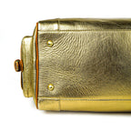 Hand Stitched Vintage Bumblebee Travel Leather Bag