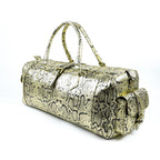 Hand Stitched Vintage Python Travel Leather Bag