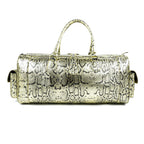 Hand Stitched Vintage Python Travel Leather Bag