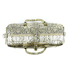 Hand Stitched Vintage Python Travel Leather Bag