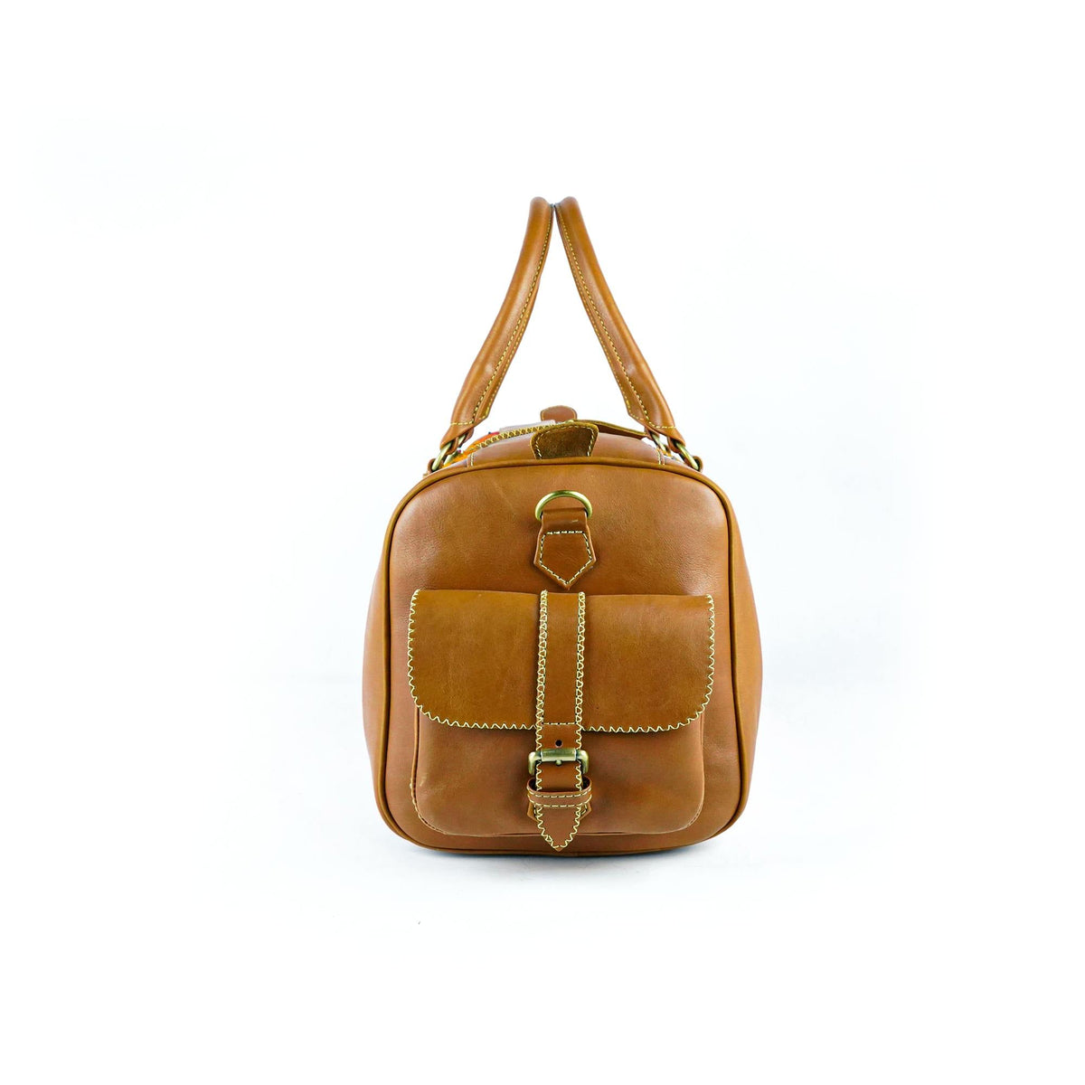 Hand Stitched Vintage Kilim Travel Leather Bag