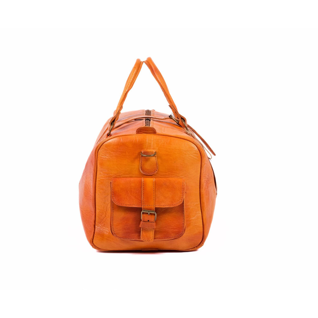 Leather Duffel Bag, Weekender Havan Leather Travel Bag