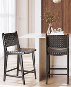 Black Counter Height Bar Stools for Kitchen