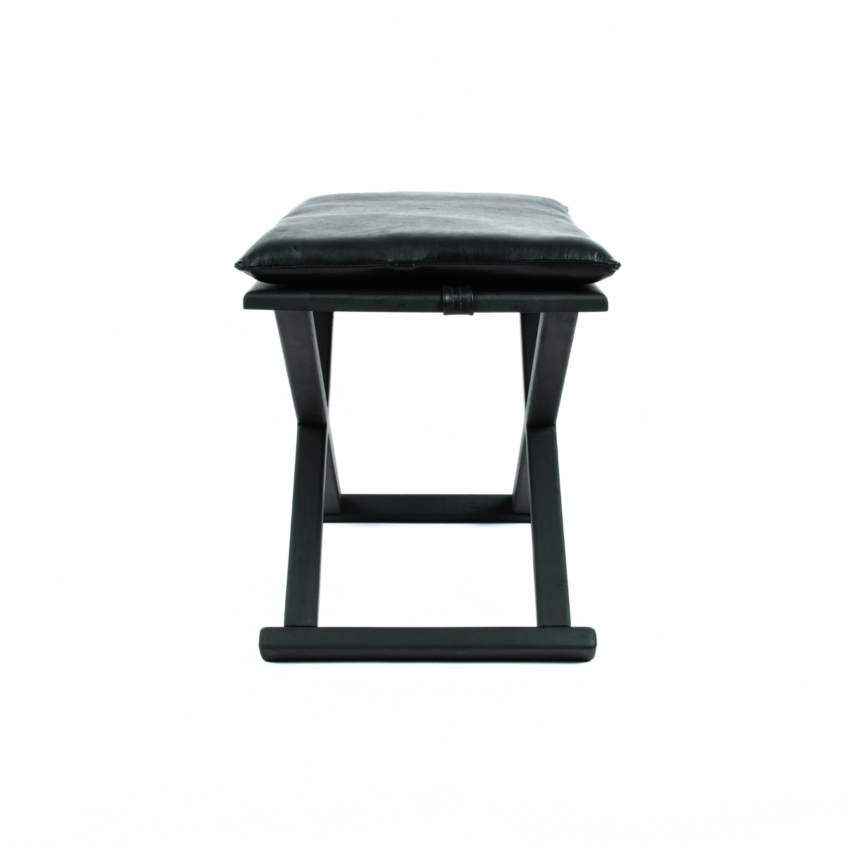 Handcrafted Black Multipurpose X Stool & Coffee Table, the Versatile 2-in-1 Solution