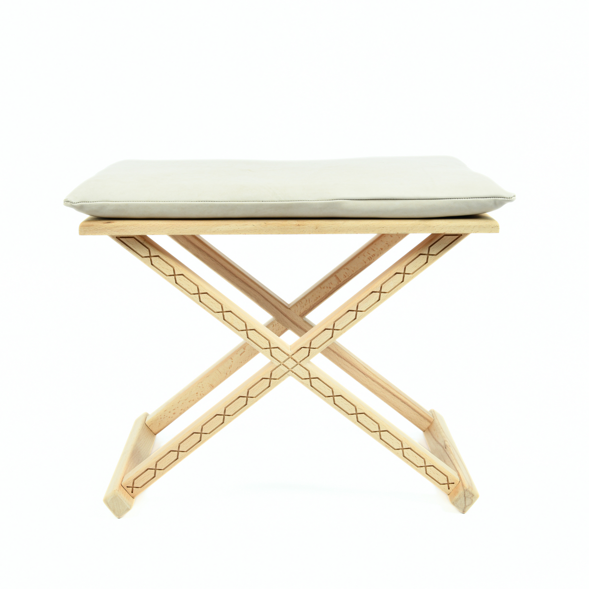 Handcrafted Mid-Century Modern X Stool & Coffee Table, the Versatile 2-in-1 Solution