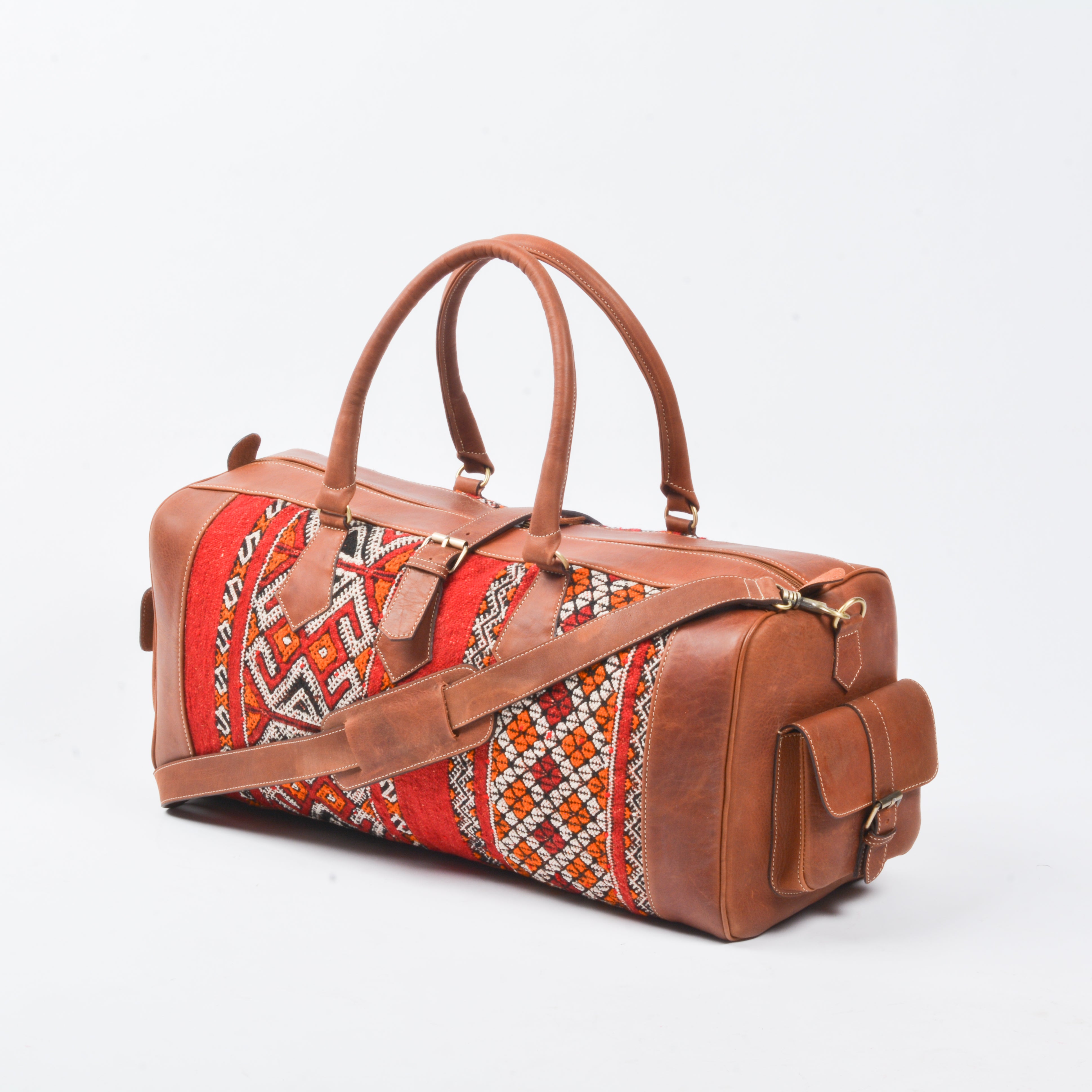 Moroccan Kilim Travel Bag Boho Kilim Bag Weekender Women -  in 2023