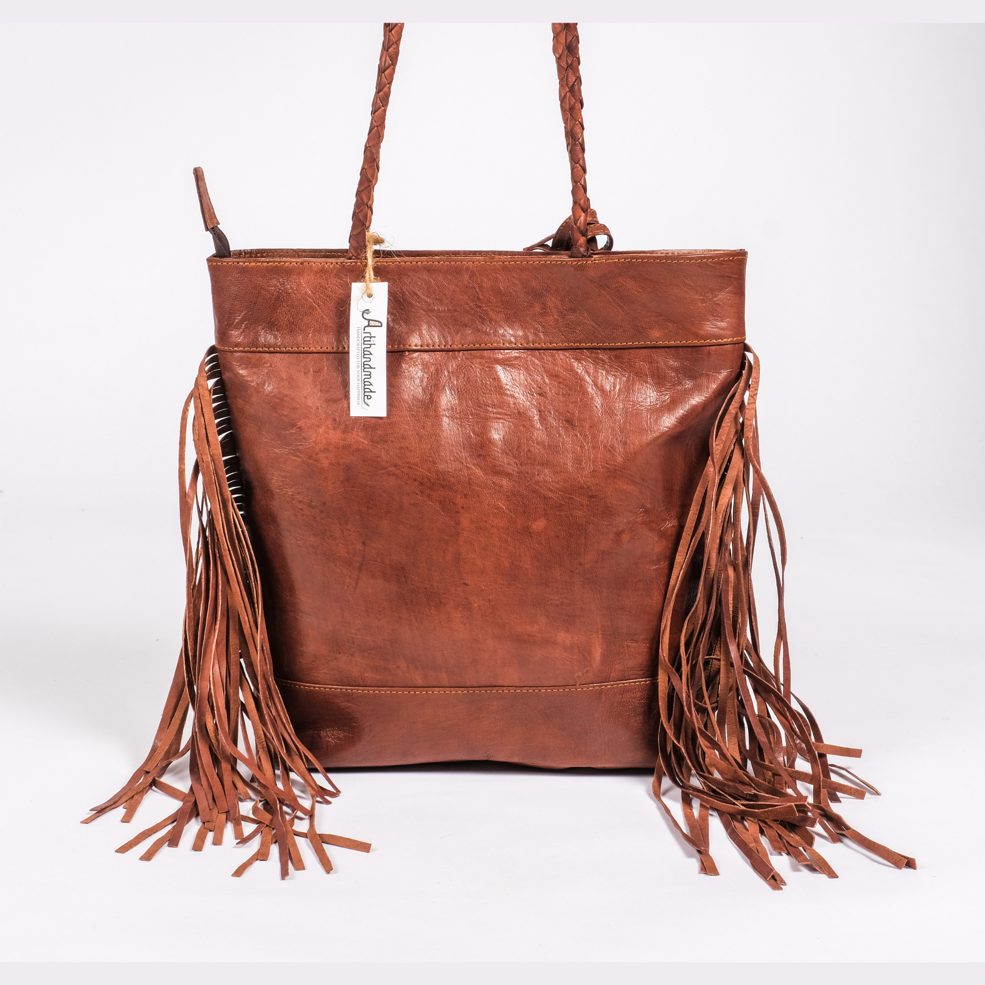 Leather with kilim Shoulder Bag Brown – Artihandmade